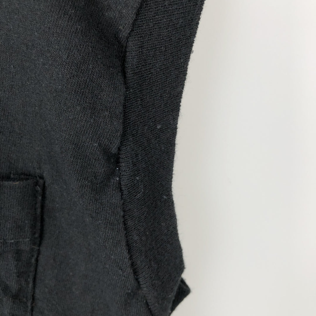 90'S Fruit of the Loom Sleeveless Plain Pocket T-Shirt, Made in USA, Men's Size S (Equivalent), Vintage cotton black type Vintage Second Hand