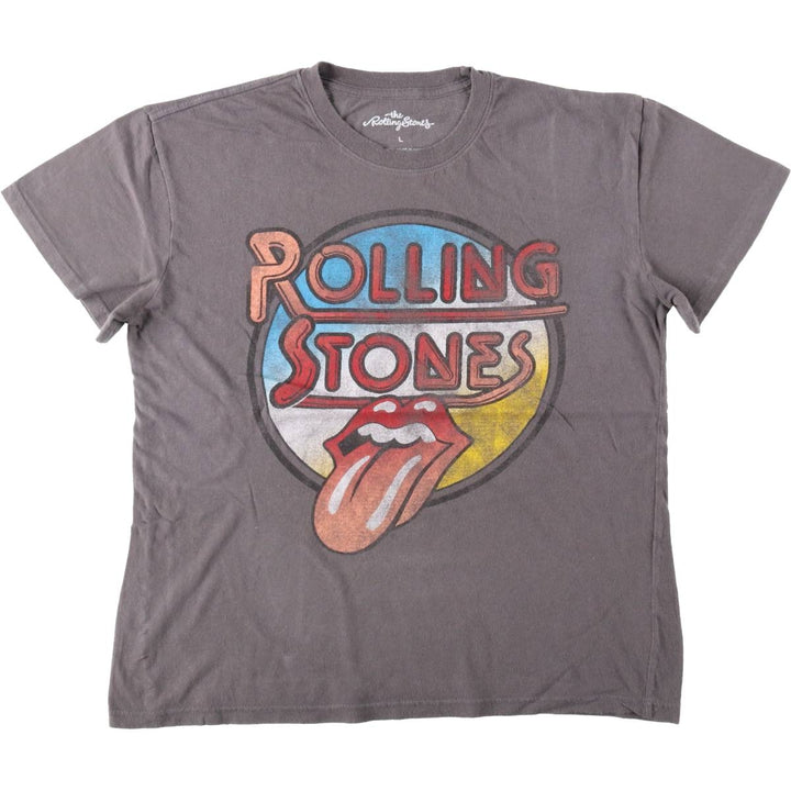 THE ROLLING STONES The Rolling Stones Band T-shirt Band T Men's L size cotton Charcoal Vintage Second Hand