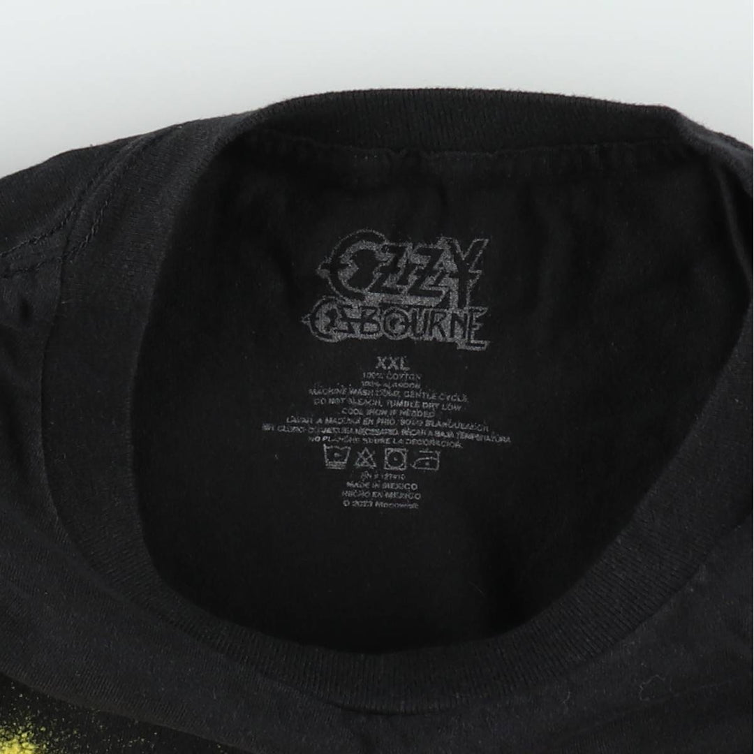 Ozzy Osbourne band t-shirt, men's size XXL equivalent. cotton black type Vintage Second Hand