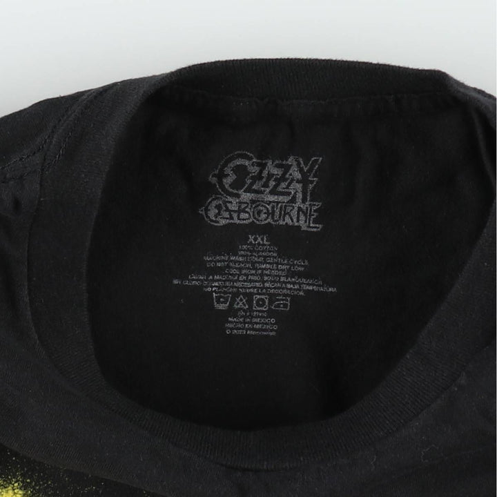 Ozzy Osbourne band t-shirt, men's size XXL equivalent. cotton black type Vintage Second Hand