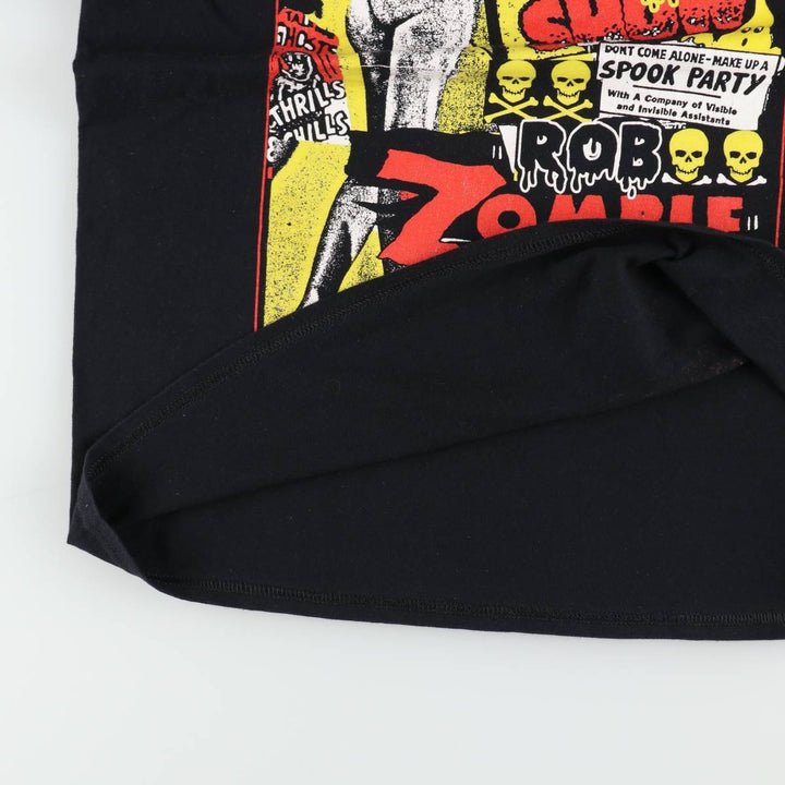 Rob Zombie Rob Zombie Band T-shirt Band T Men's XL size cotton black type Vintage Second Hand