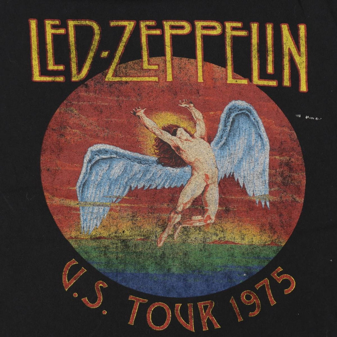 Led Zeppelin Band T-shirt, Band T, Men's L size cotton black type Vintage Second Hand