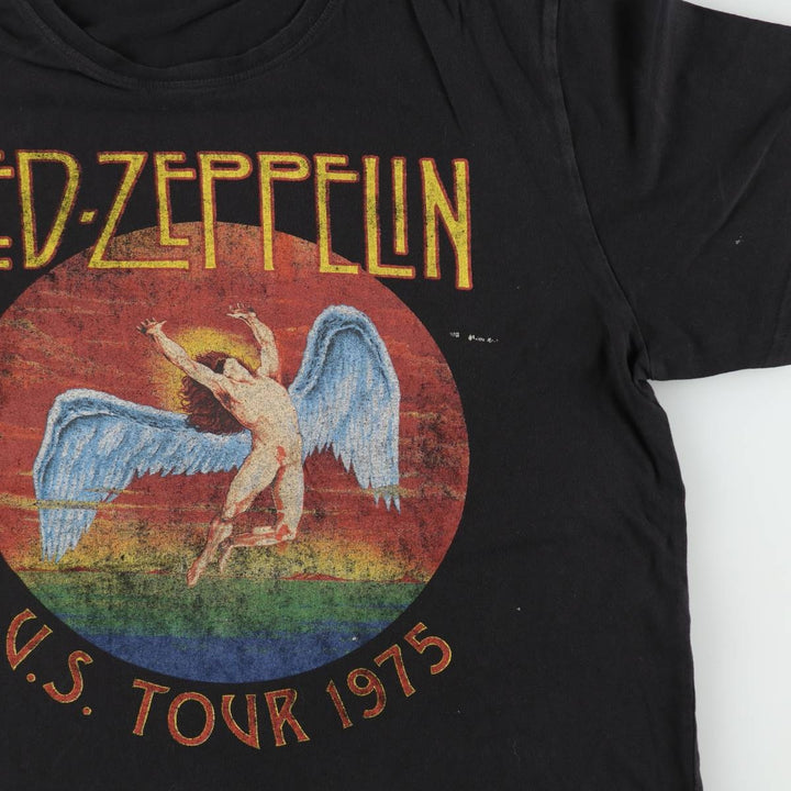 Led Zeppelin Band T-shirt, Band T, Men's L size cotton black type Vintage Second Hand