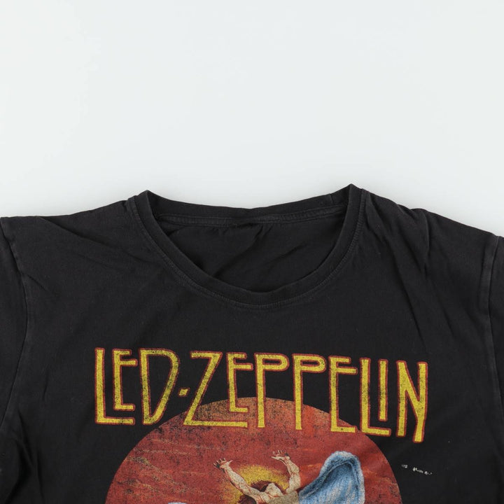 Led Zeppelin Band T-shirt, Band T, Men's L size cotton black type Vintage Second Hand