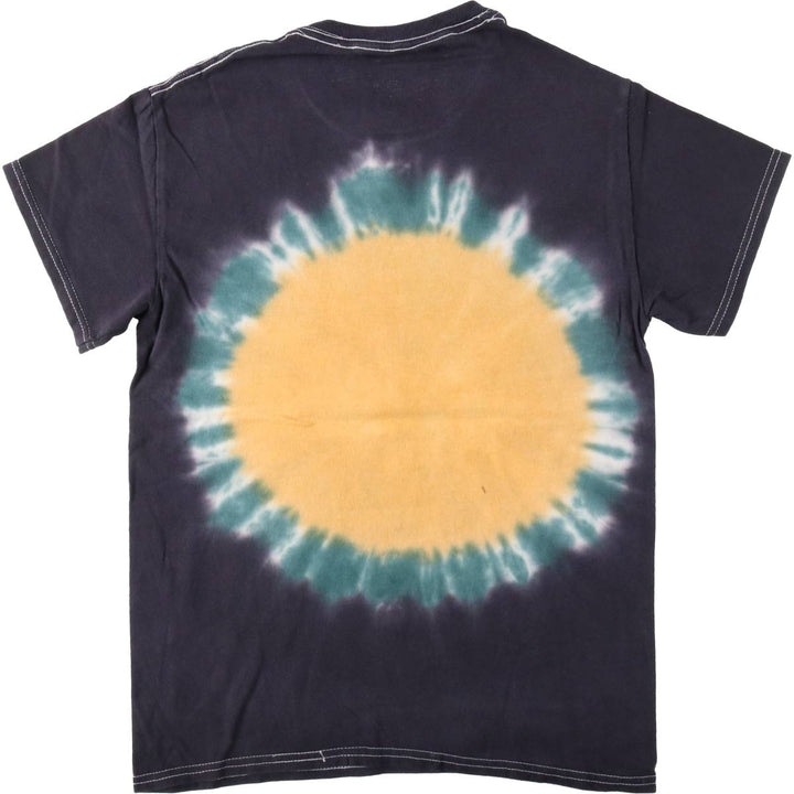 SUBLIME Tie-dye Pattern Band T-shirt (Men's Size S) cotton navy blue type Vintage Second Hand