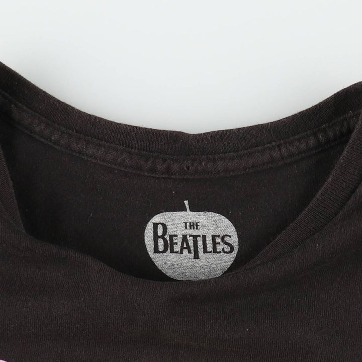 THE BEATLES Band T-shirt, Band T, Men's XL size cotton black type Vintage Second Hand