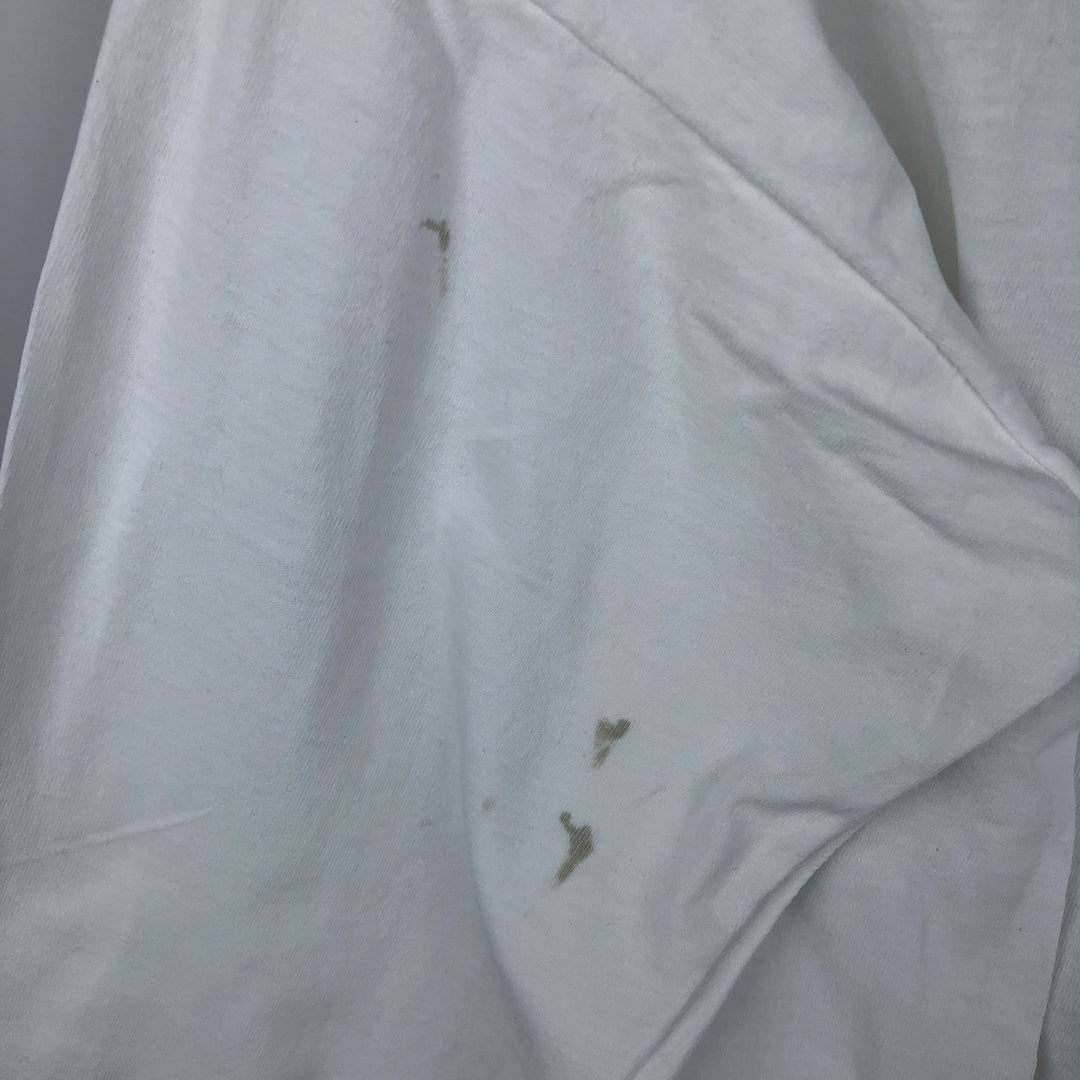 ~90'S Long-Sleeve T-Shirt, Men's XL Equivalent, Vintage unclear white type Vintage Second Hand