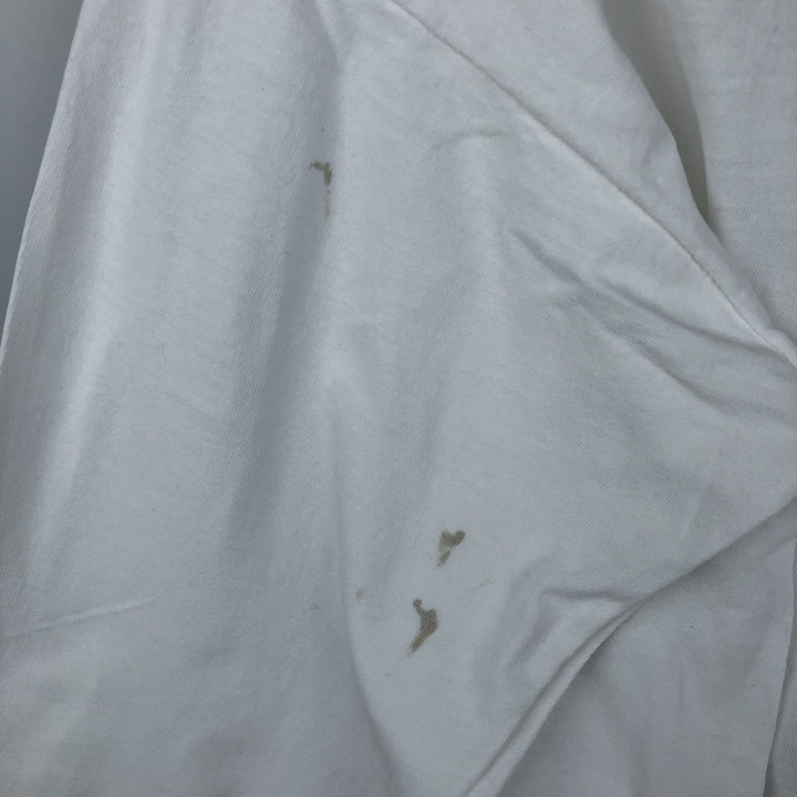 ~90'S Long-Sleeve T-Shirt, Men's XL Equivalent, Vintage unclear white type Vintage Second Hand