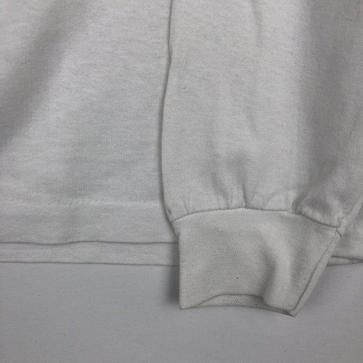 90'S Tee Jays HEF-T Long-Sleeve T-Shirt, Made in USA, Men's XL equivalent. polyester white type Vintage Second Hand