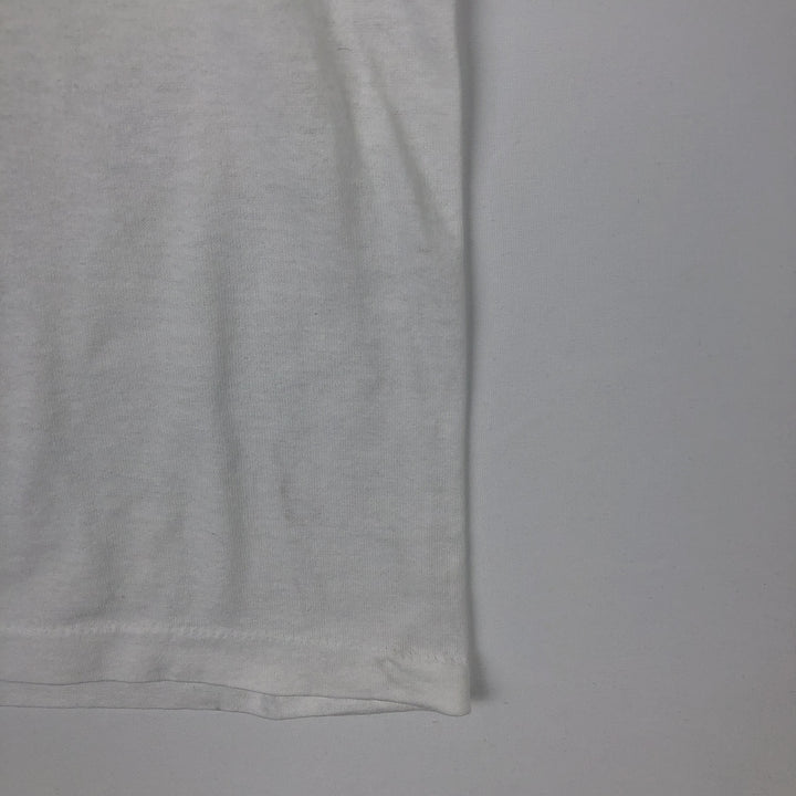 90'S Tee Jays HEF-T Long-Sleeve T-Shirt, Made in USA, Men's XL equivalent. polyester white type Vintage Second Hand