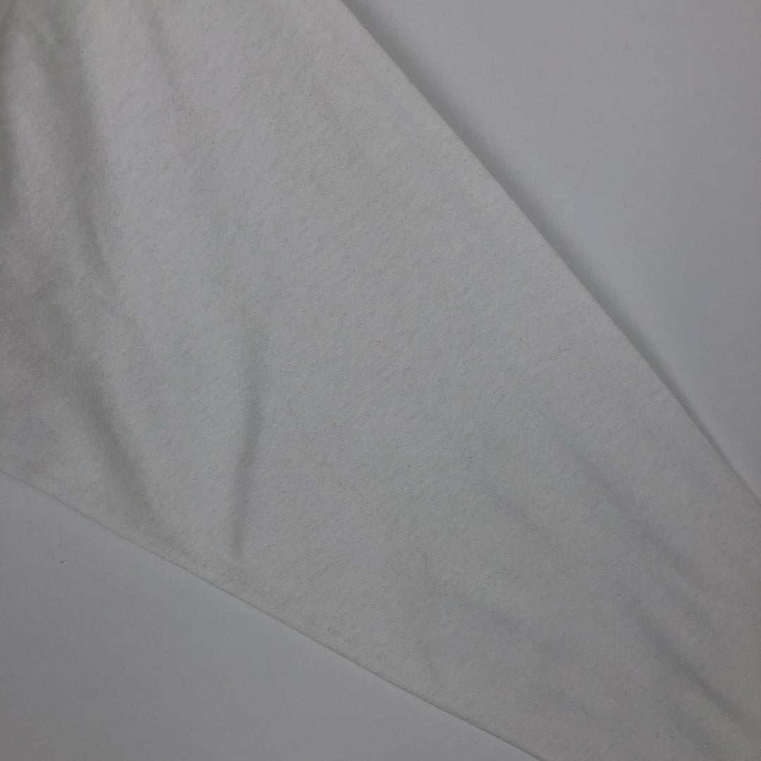 90'S Tee Jays HEF-T Long-Sleeve T-Shirt, Made in USA, Men's XL equivalent. polyester white type Vintage Second Hand