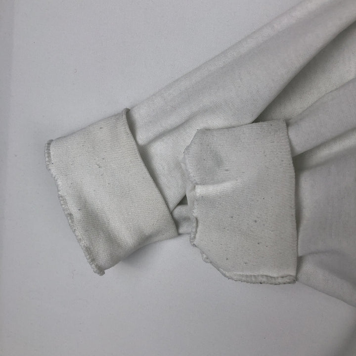90'S Tee Jays HEF-T Long-Sleeve T-Shirt, Made in USA, Men's XL equivalent. polyester white type Vintage Second Hand