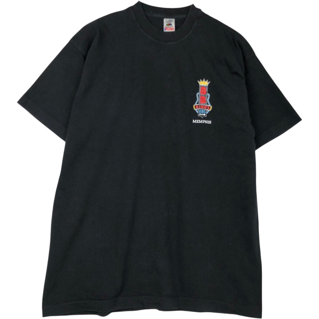 90'S Fruit of the Loom BBKING'S Band T-Shirt, Men's XL equivalent, Vintage cotton black type Vintage Second Hand