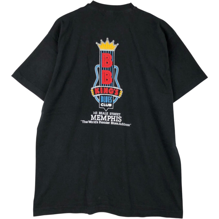 90'S Fruit of the Loom BBKING'S Band T-Shirt, Men's XL equivalent, Vintage cotton black type Vintage Second Hand