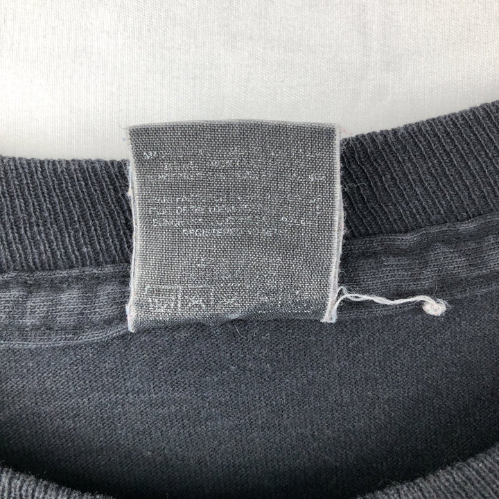 90'S Screen Stars Inside Out Theatre Company Advertising T-Shirt, Men's XL equivalent, Vintage unclear black type Vintage Second Hand