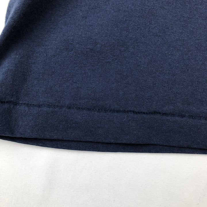 Fruit of the Loom Mark and Monica's Family Pizza Advertising T-Shirt, Men's XL (approx.), Vintage cotton navy blue type Vintage Second Hand