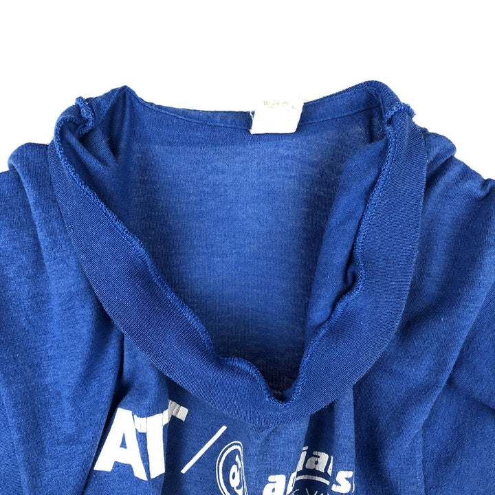 ~90'S AT and T Adrian Steel Advertising T-Shirt, Men's Size M (approx.), Vintage unclear blue type Vintage Second Hand