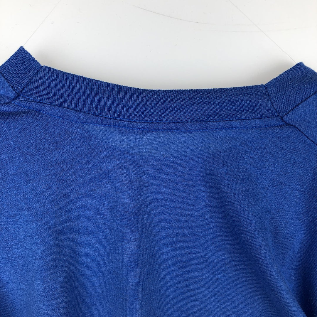 ~90'S AT and T Adrian Steel Advertising T-Shirt, Men's Size M (approx.), Vintage unclear blue type Vintage Second Hand