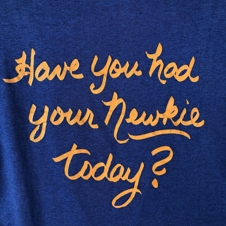 80s-90'S ROYAL Newcastle Brown Ale Advertising T-Shirt, Made in USA, Men's Size L (approx.), Vintage polyester blue type Vintage Second Hand