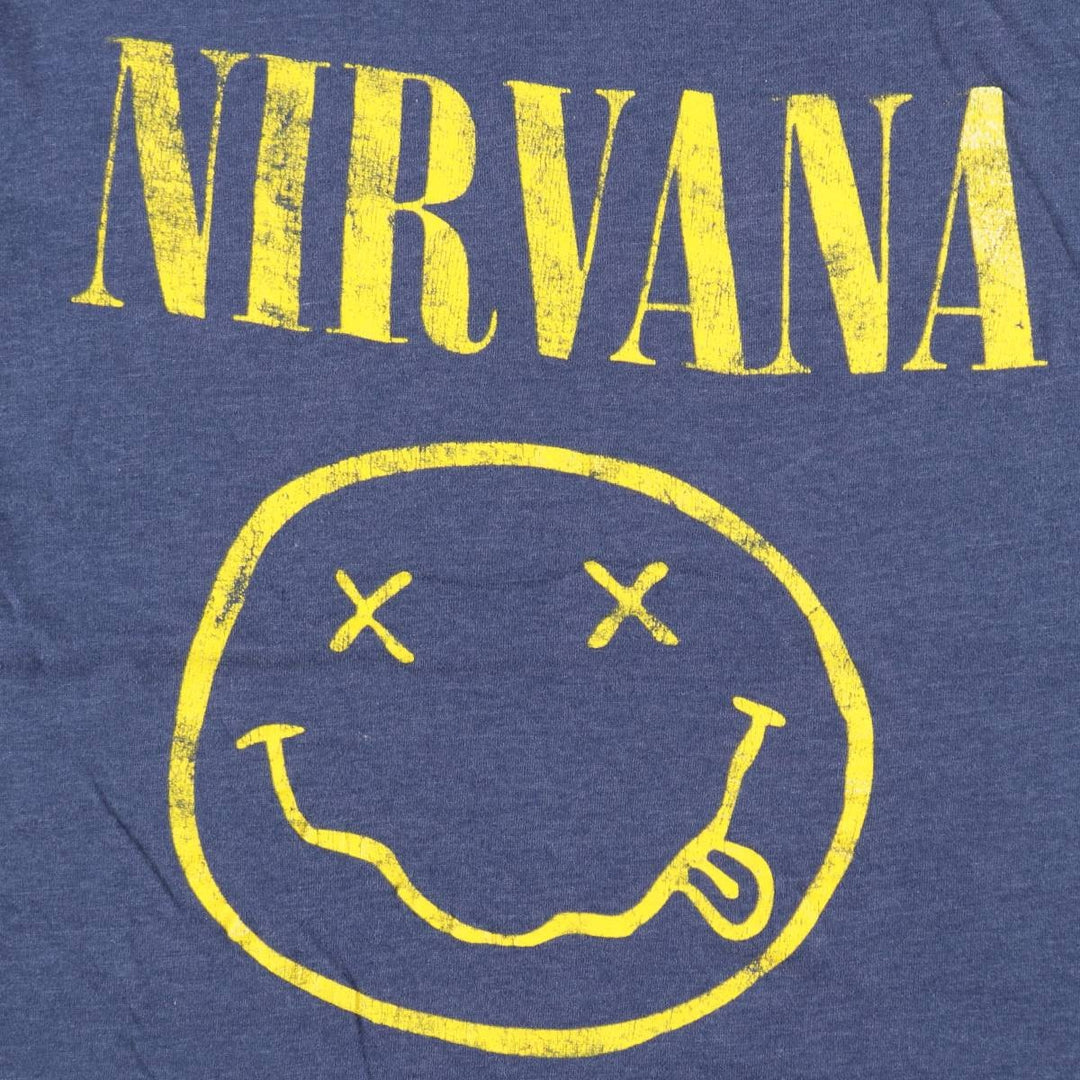 NIRVANA Nirvana Band T-shirt, Band T, Men's XL size unclear blue type Vintage Second Hand