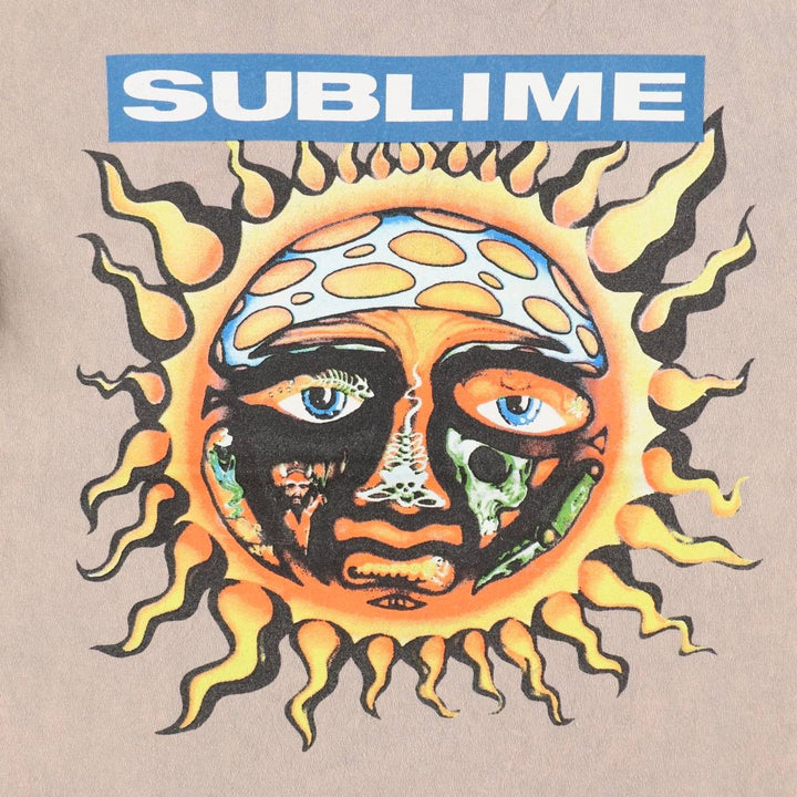 SUBLIME Band T-shirt, Men's M size cotton Beige type Vintage Second Hand