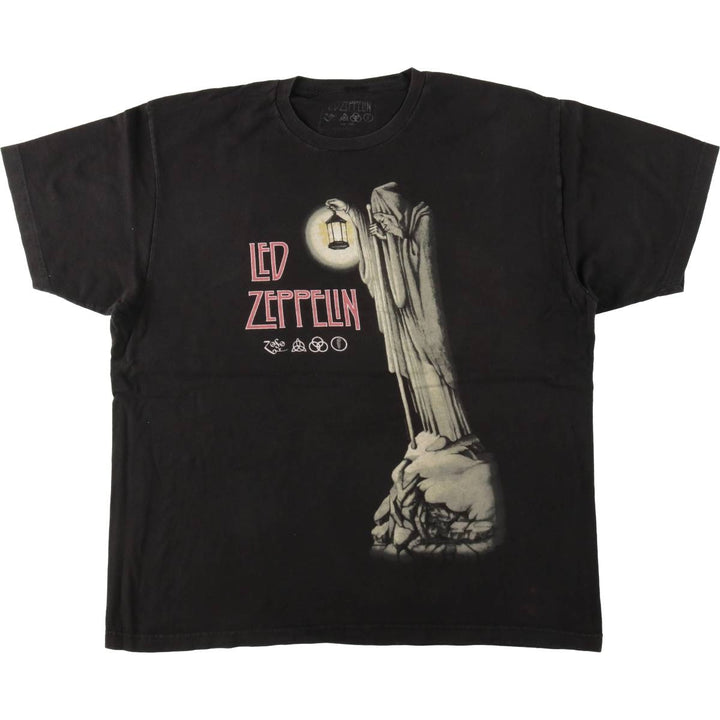 Led Zeppelin Band T-Shirt, Band T, Men's XL unclear black type Vintage Second Hand