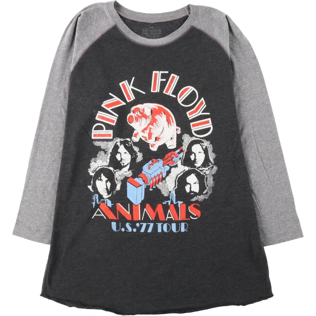 PINK FLOYD Pink Floyd Band T-shirt Band T Men's L size cotton black type Vintage Second Hand