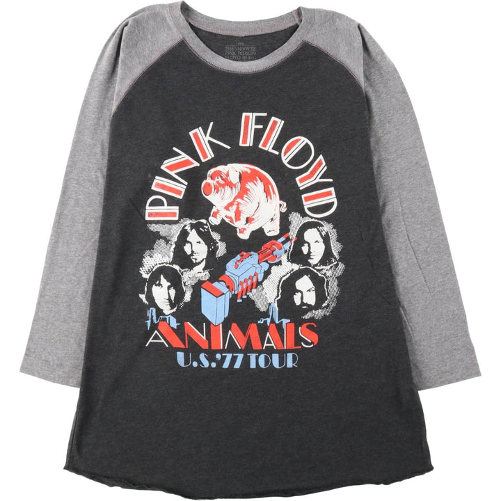 PINK FLOYD Pink Floyd Band T-shirt Band T Men's L size cotton black type Vintage Second Hand
