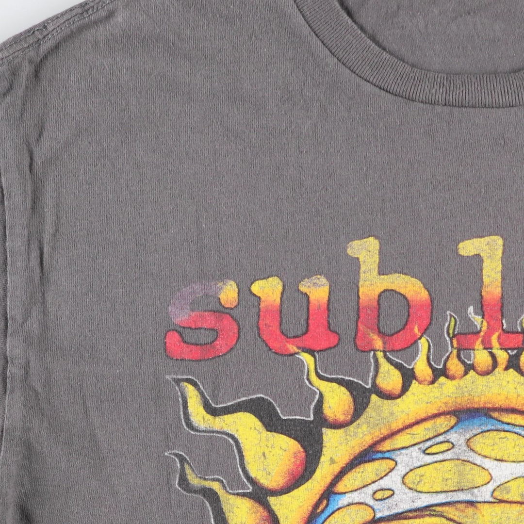 SUBLIME Band T-shirt, Men's M size unclear Charcoal Vintage Second Hand