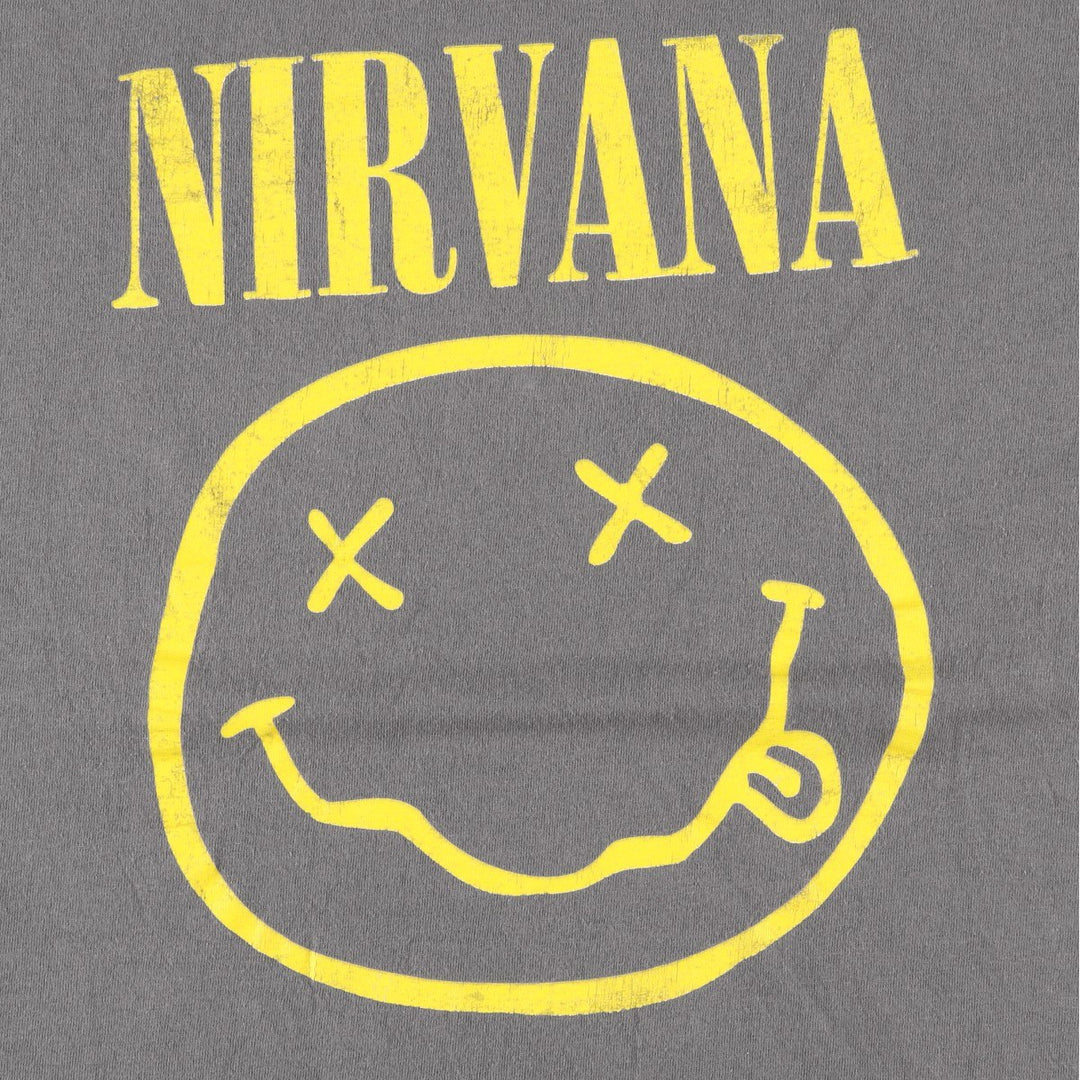 NIRVANA Nirvana Band T-shirt, Band T, Men's XXL cotton gray type Vintage Second Hand
