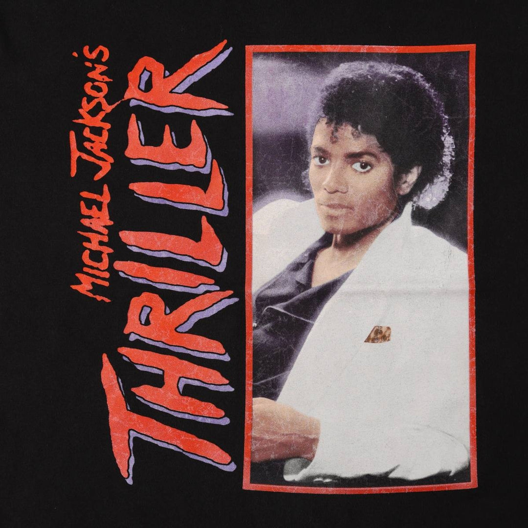 MICHAEL JACKSON Michael Jackson Band T-shirt Band T Men's L size cotton black type Vintage Second Hand