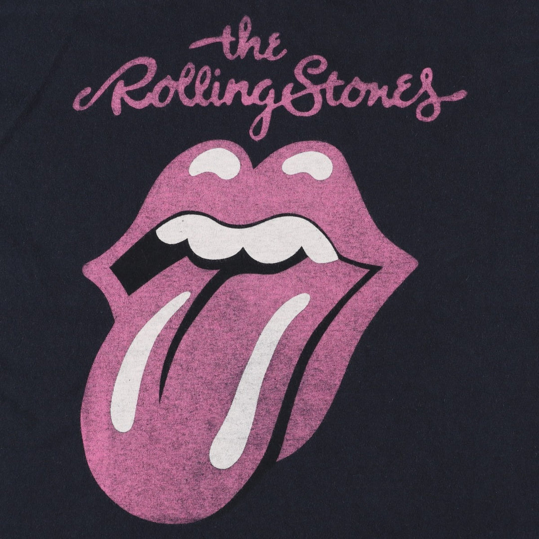 THE ROLLING STONES The Rolling Stones Band T-shirt Band T Men's M size cotton black type Vintage Second Hand