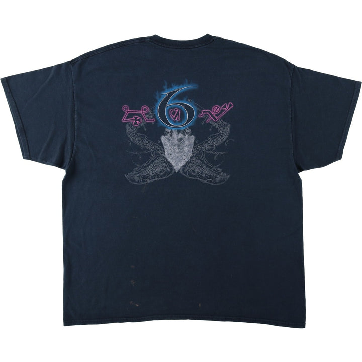 Gildan Heavy Cotton Hex Campaign Band T-Shirt (Men's XXL equivalent) cotton navy blue type Vintage Second Hand