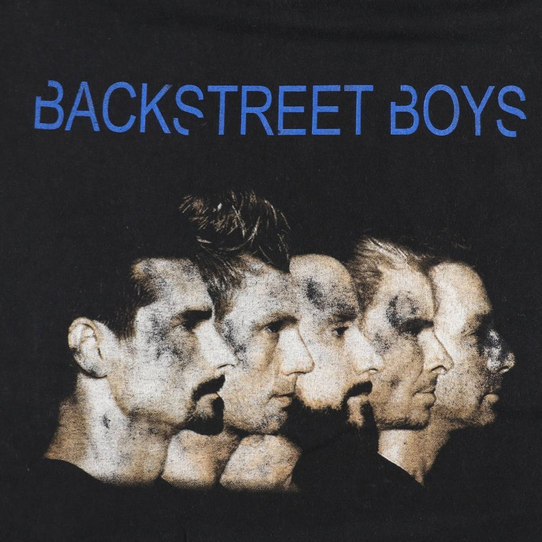 ALSTYLE BACK STREET BOYS Band T-shirt (Men's size M equivalent) cotton black type Vintage Second Hand