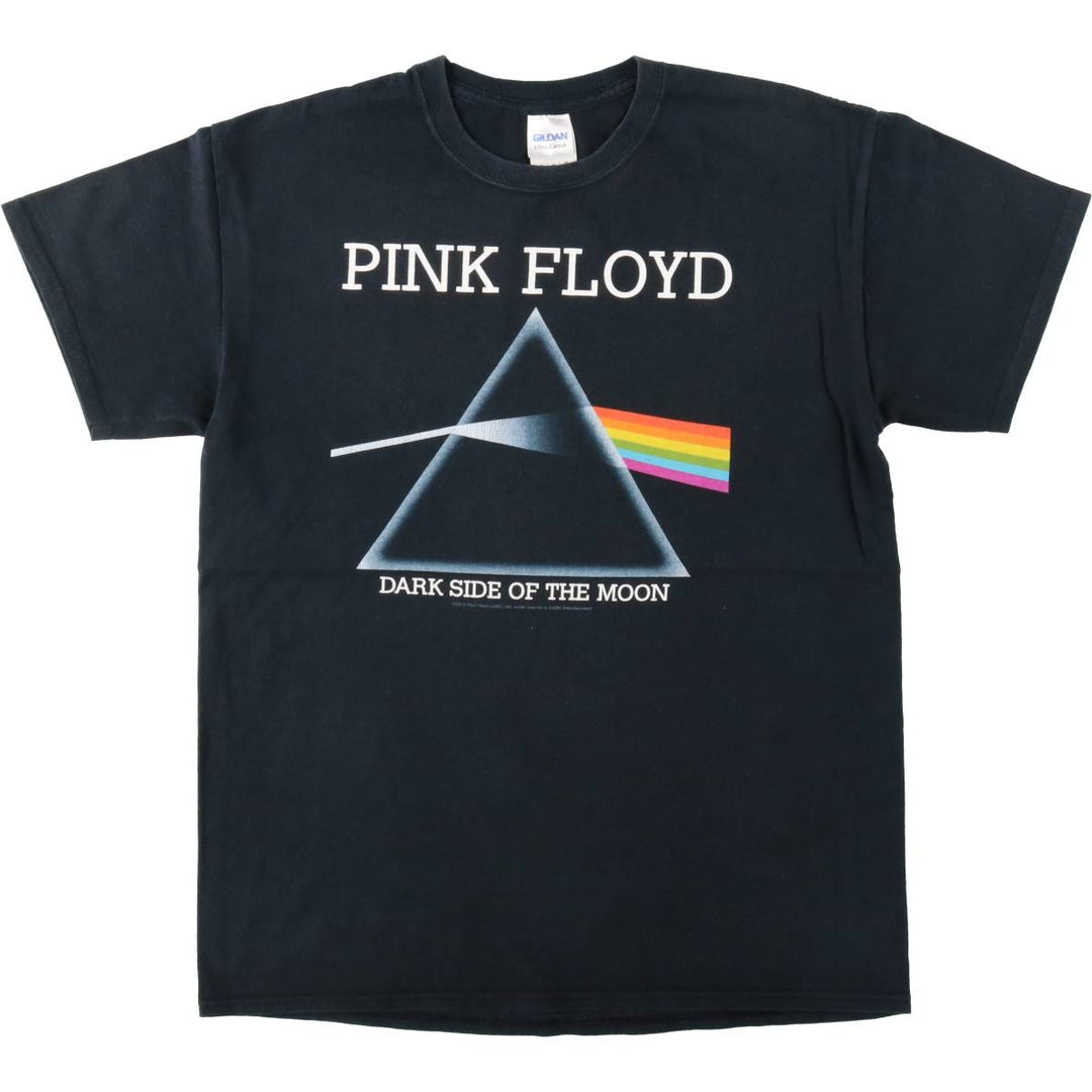 Gildan Pink Floyd Band T-shirt, Men's M size cotton black type Vintage Second Hand