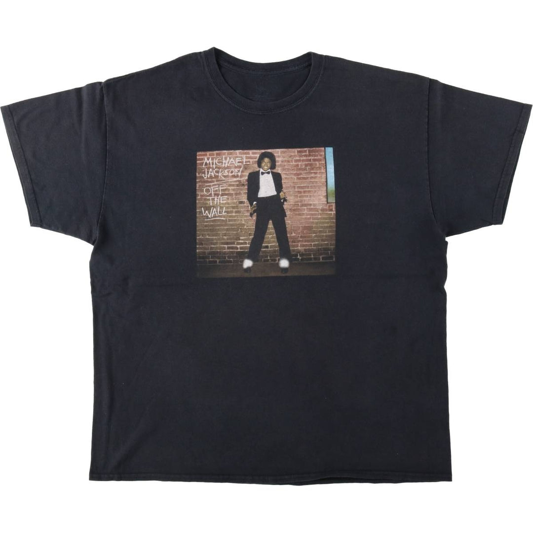 MICHAEL JACKSON Michael Jackson Band T-shirt Band T Men's XL size cotton black type Vintage Second Hand