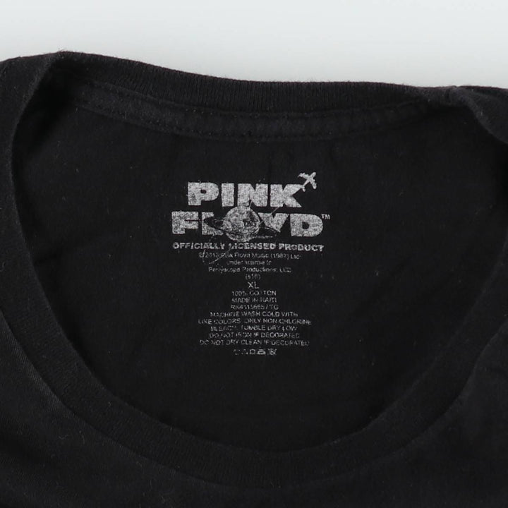PINK FLOYD Pink Floyd Band T-shirt Band T Men's XL size cotton black type Vintage Second Hand