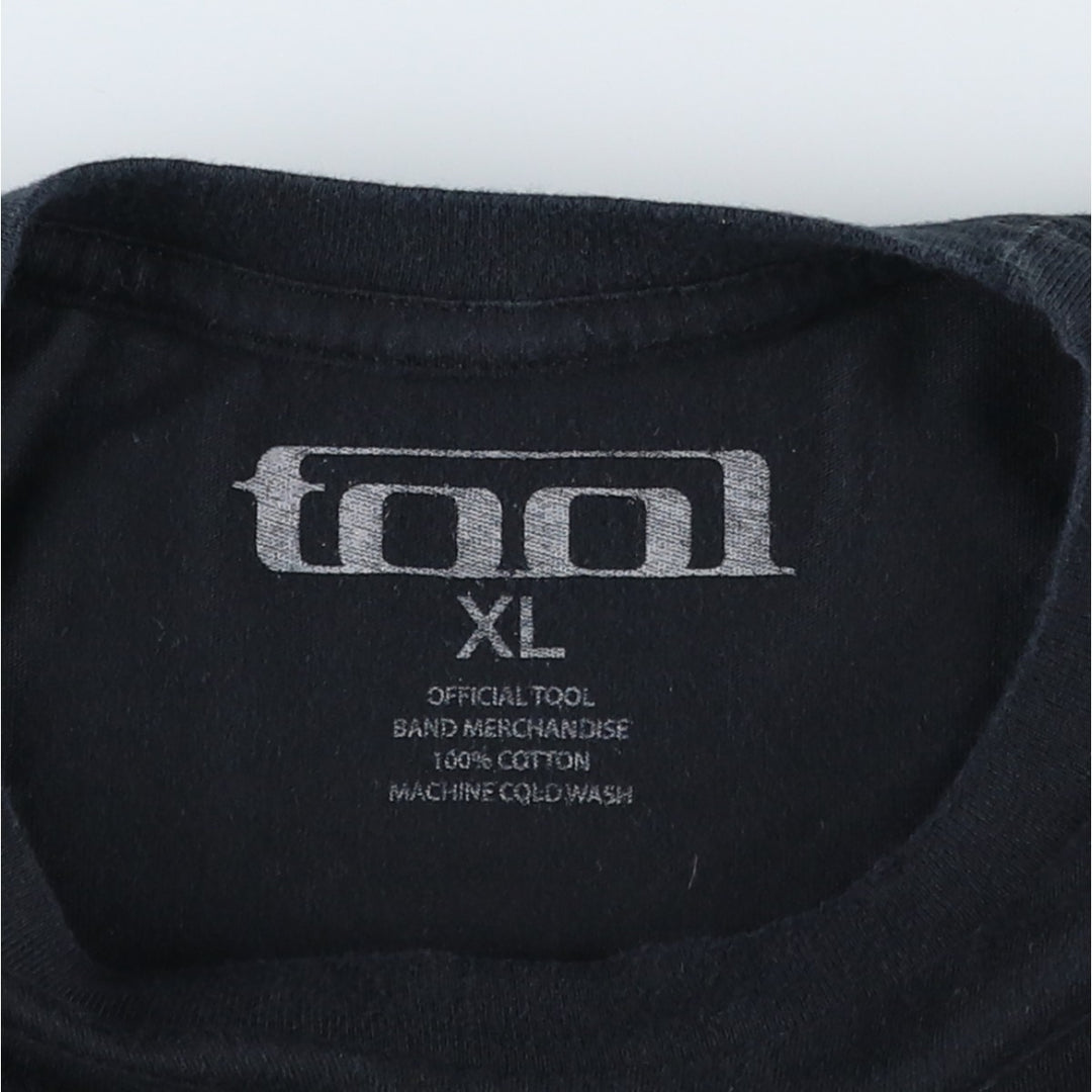 TOOL Band T-shirt, Men's XL size cotton black type Vintage Second Hand
