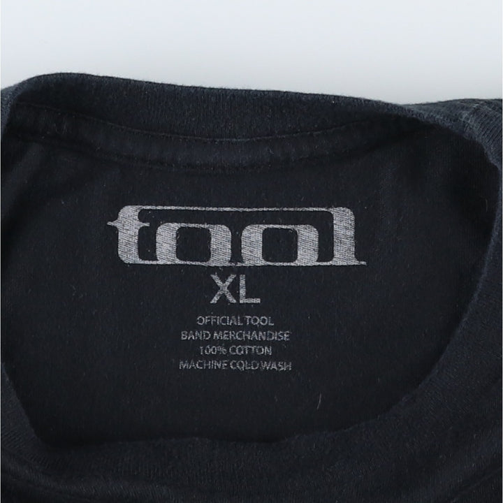 TOOL Band T-shirt, Men's XL size cotton black type Vintage Second Hand