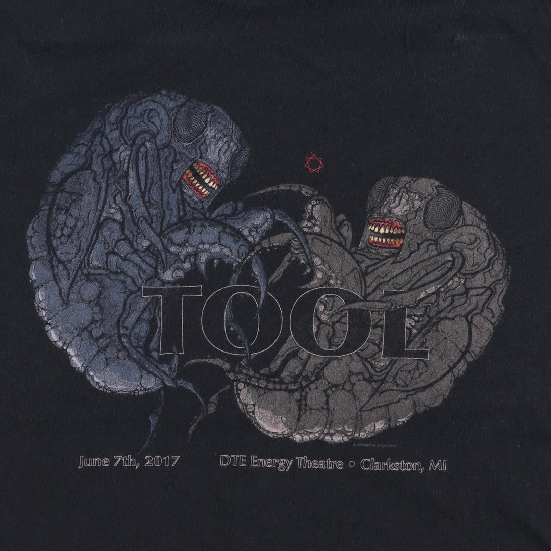 TOOL Band T-shirt, Men's XL size cotton black type Vintage Second Hand