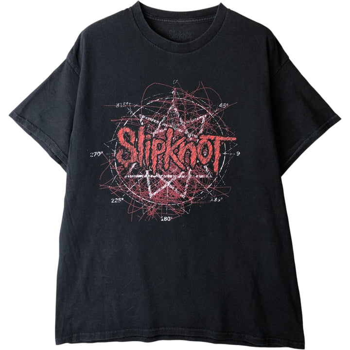 Slipknot Band T-shirt, Band T, Men's L size unclear black type Vintage Second Hand