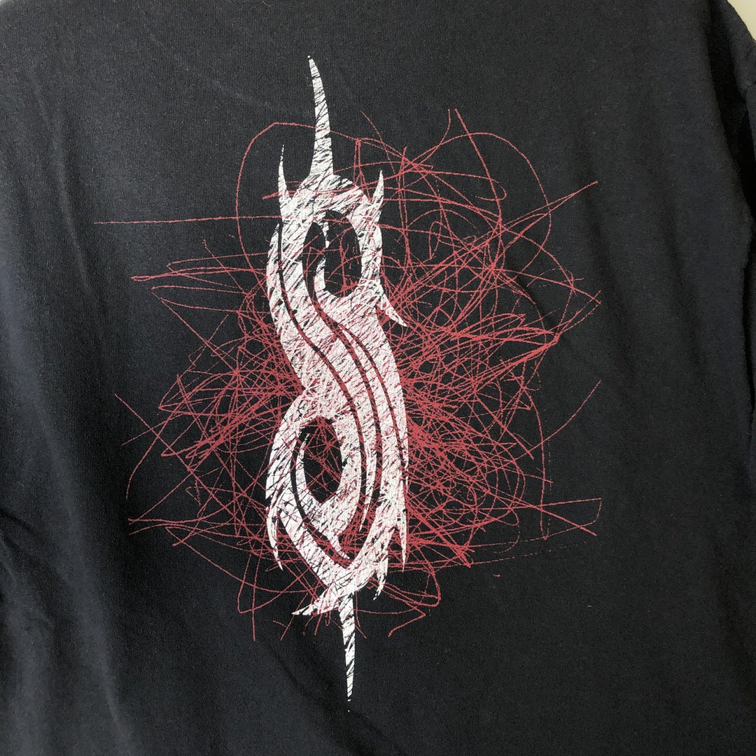 Slipknot Band T-shirt, Band T, Men's L size unclear black type Vintage Second Hand