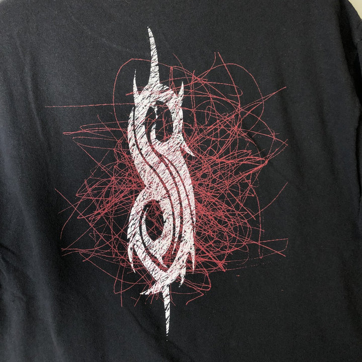 Slipknot Band T-shirt, Band T, Men's L size unclear black type Vintage Second Hand