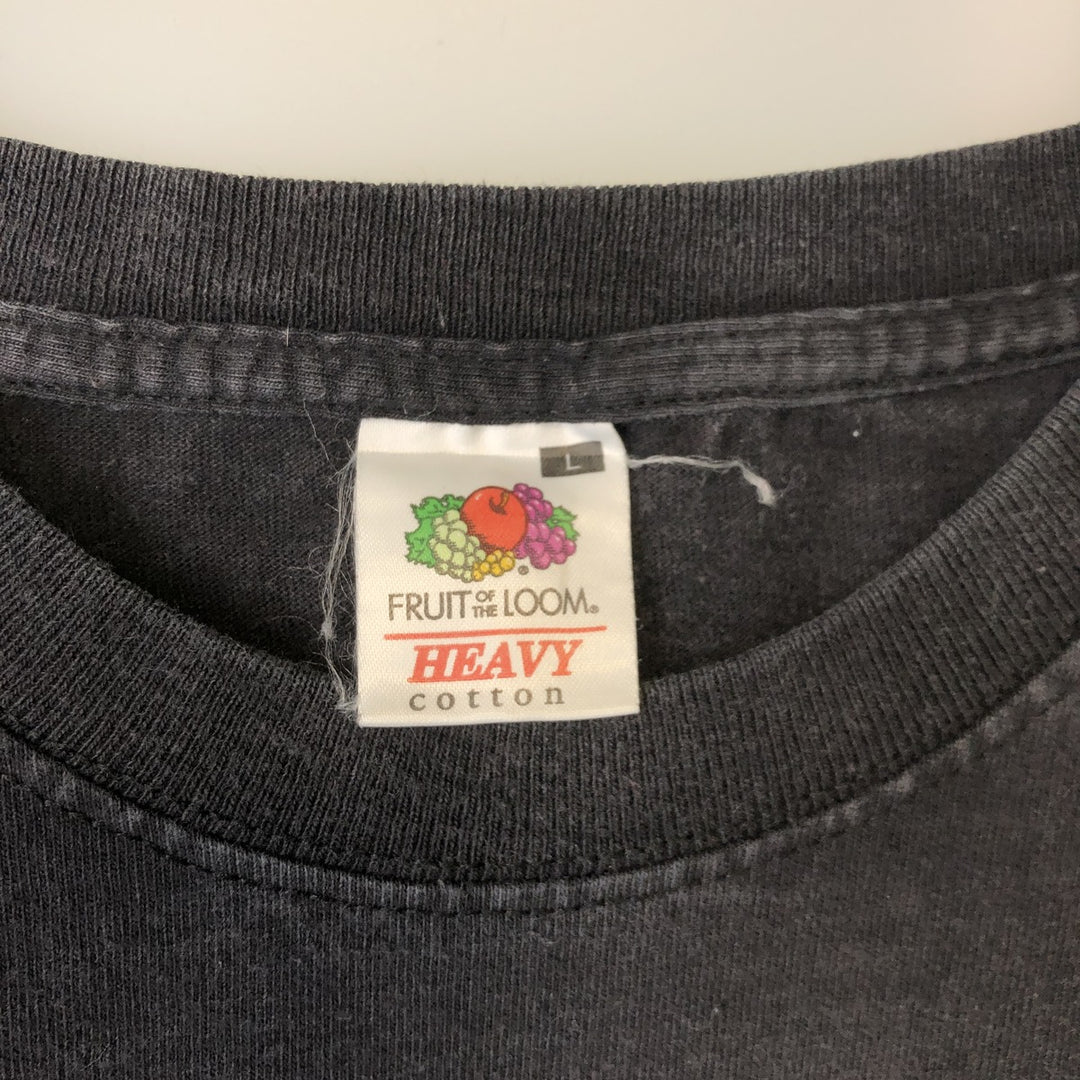 2000'S Fruit of the Loom Heavy Cotton Iron Maiden Band T-shirt (Men's Size L) cotton black type Vintage Second Hand