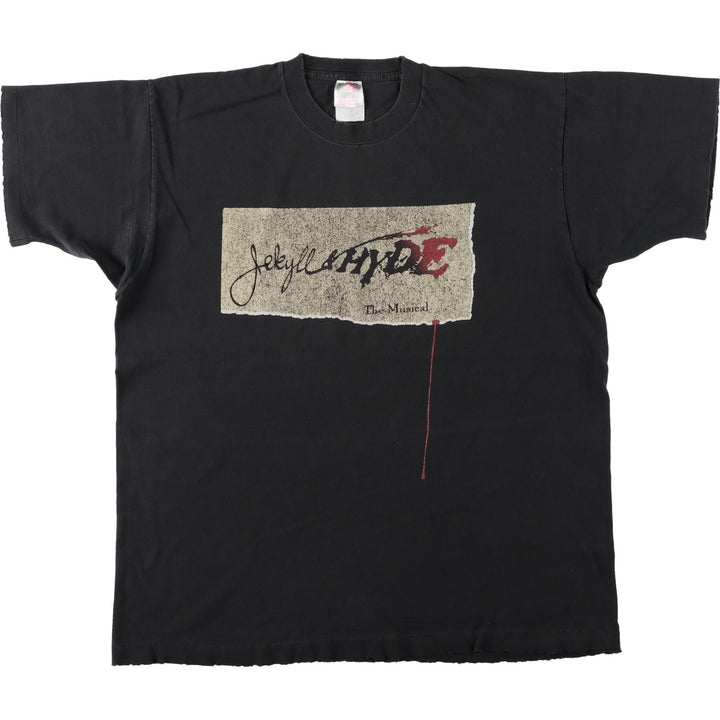 Fruit of the Loom Jekyll and Hyde Band T-shirt, Made in USA, Men's XL equivalent. cotton black type Vintage Second Hand