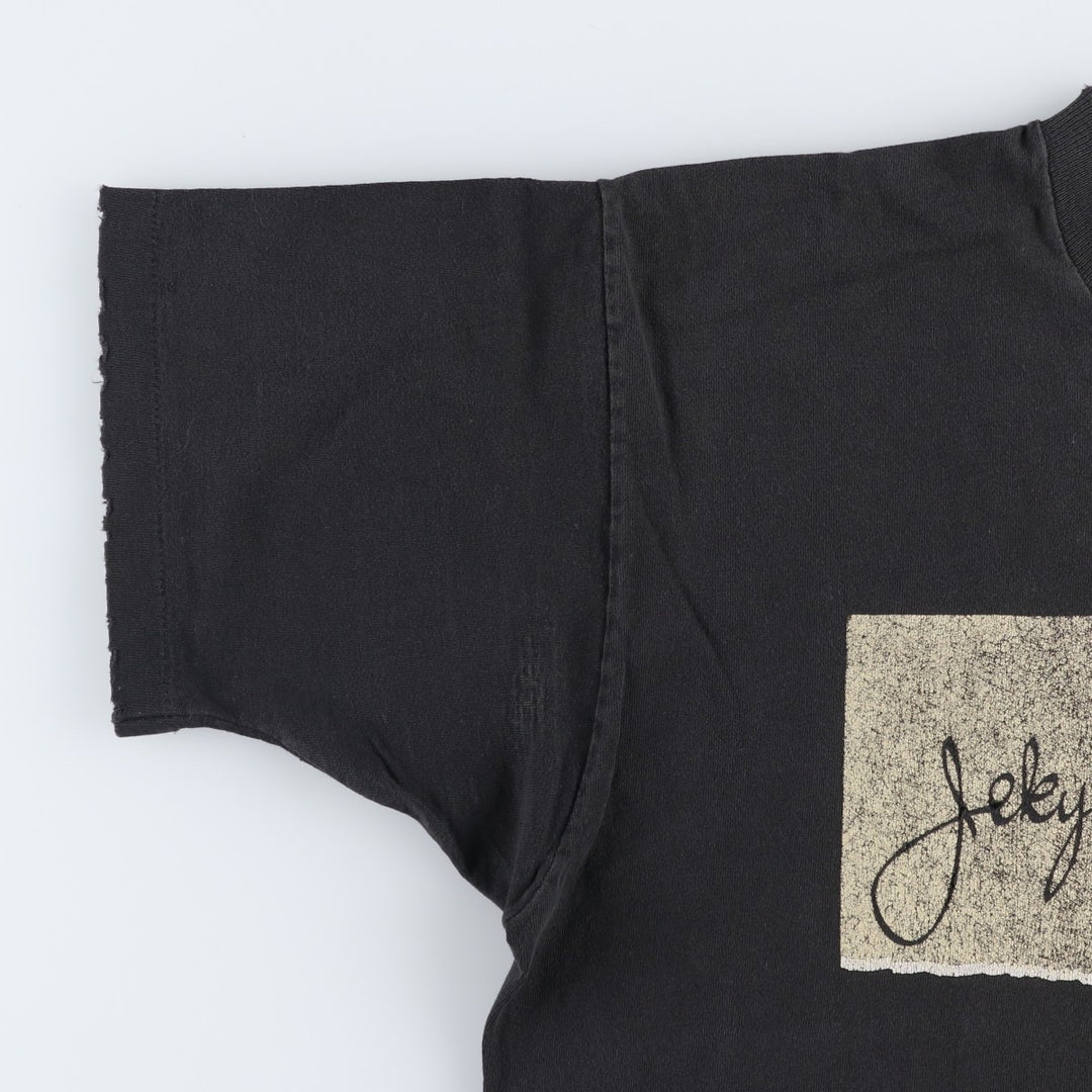 Fruit of the Loom Jekyll and Hyde Band T-shirt, Made in USA, Men's XL equivalent. cotton black type Vintage Second Hand