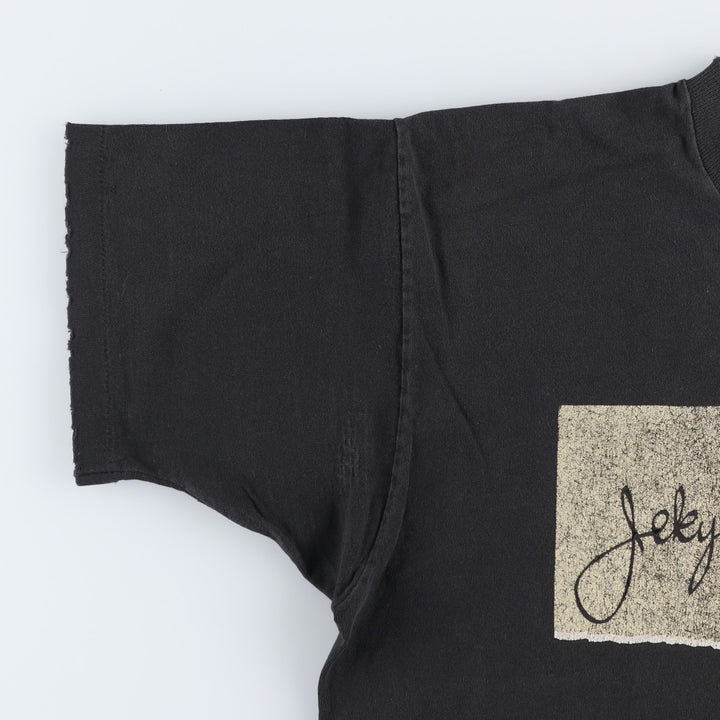 Fruit of the Loom Jekyll and Hyde Band T-shirt, Made in USA, Men's XL equivalent. cotton black type Vintage Second Hand