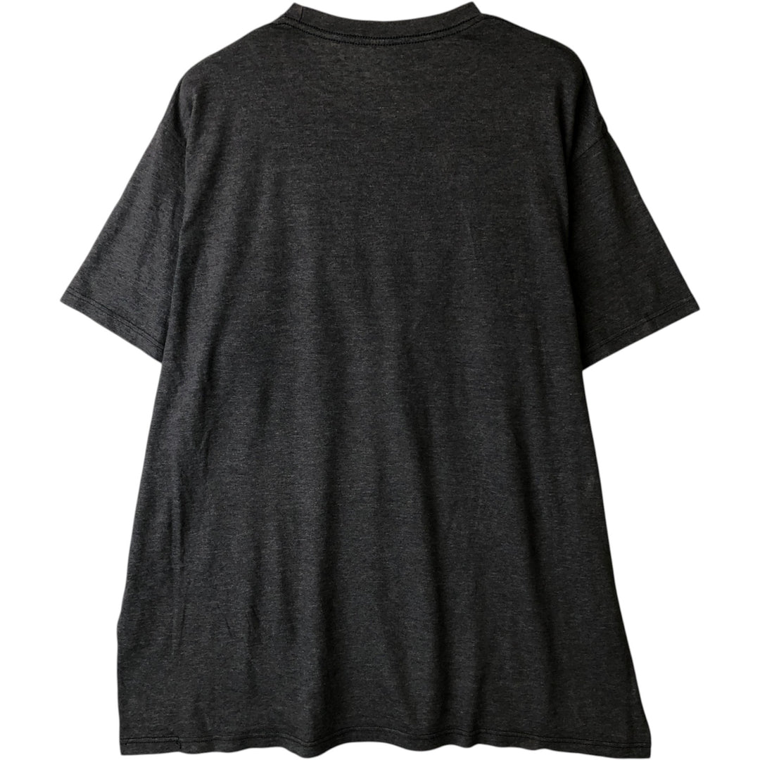 GRATEFUL DEAD Skull Pattern Band T-shirt, Men's XL size cotton Charcoal Vintage Second Hand
