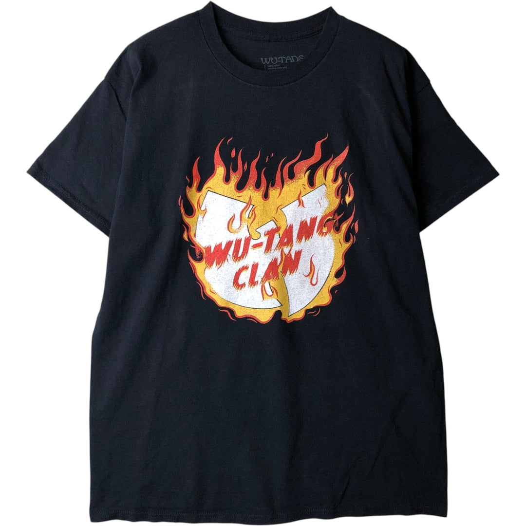 WU-TANG CLAN Rap T-shirt, Men's L size cotton black type Vintage Second Hand