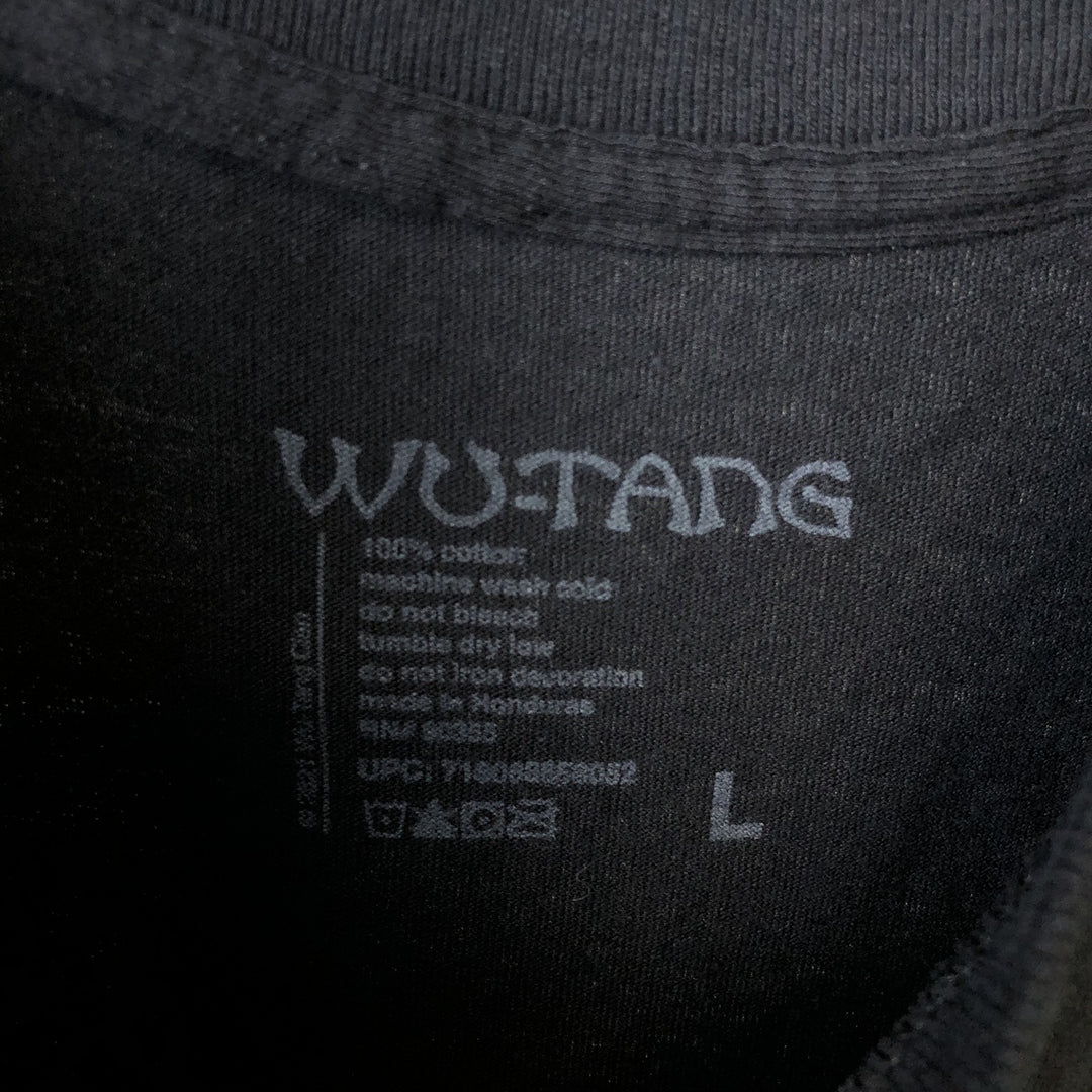 WU-TANG CLAN Rap T-shirt, Men's L size cotton black type Vintage Second Hand